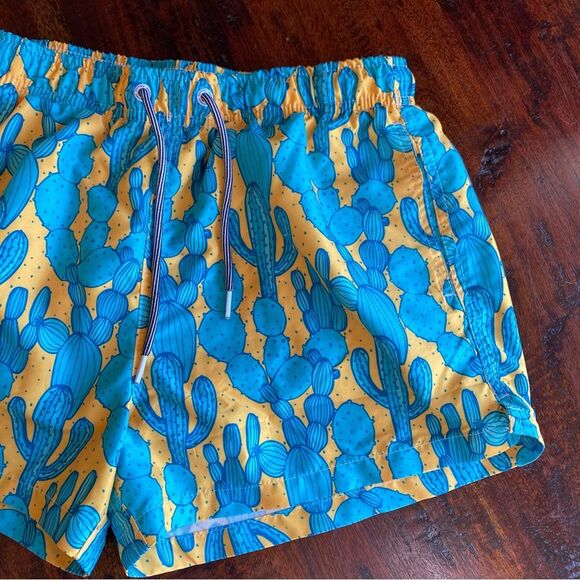 Men's Boardies Swim Trunks Size small cactus print lined - Picture 3 of 12